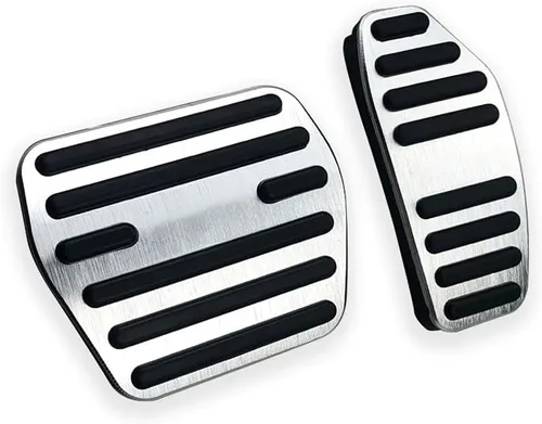 Miniatura 7 de LEXLEY 2 almohadillas antideslizantes de aluminio para pedal de freno de gas, cubiertas de pedal de acelerador sin perforación para Nissan Altima