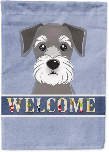 Miniatura 101 de Caroline's Treasures BB1405GF Bandera de jardín de bienvenida de bulldog inglés, Bandera de buzón azul, bandera decorativa para el patio, obra