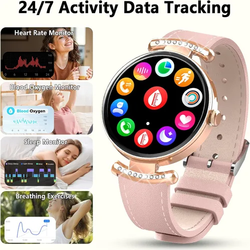 Miniatura 3 de Relojes para mujer, responder/hacer llamadas, reloj AMOLED de 1.32 pulgadas con pantalla ultra clara para mujer con frecuencia cardíaca, monitor