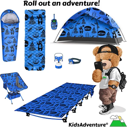 Miniatura 6 de KidzAdventure - Tienda de campaña 2 en 1 para niños, tienda de campaña para niños, tienda de campaña para niños de 1 a 2 personas, tienda de campaña