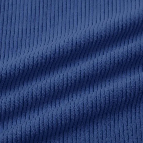 Miniatura 5 de Sudadera polo de pana para hombre, manga larga, rasgada, texturizada, suéter Vinatge con parches y botones