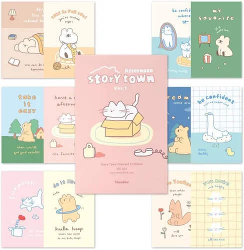 Miniatura 9 de Monolike Flower for you Tarjetas individuales - Mezcla de 24 paquetes, encantadoras 24 tarjetas individuales Flor para ti 24p