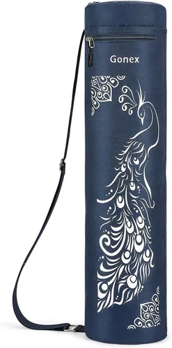 Miniatura 12 de Gonex Bolsa para esterilla de yoga, soporte para esterilla de yoga con cremallera completa, bolsa de transporte para mujeres y hombres con 2 Beige