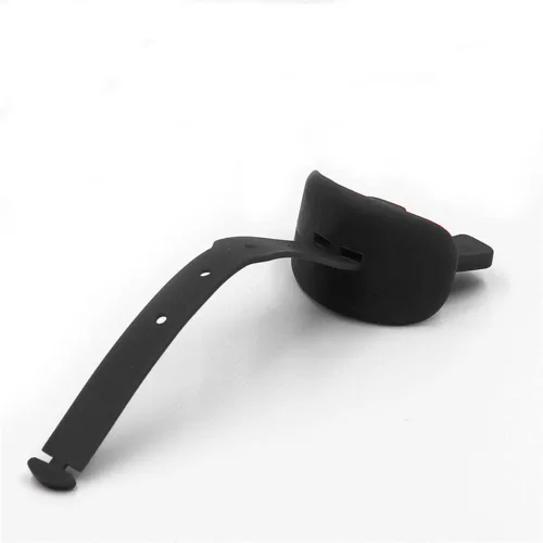 Miniatura 2 de Protector bucal de fútbol, doble protector con protección labial, incluye correa para casco (negro)