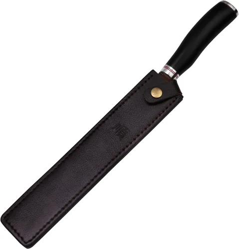 Miniatura 3 de YOUSUNLONG Cuchillo de filete de 10 pulgadas, cuchillo para tallar carne, cuchillo sashimi, 9.6 in, mano izquierda, acero de damasco martillado