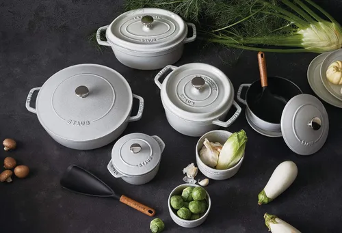 Miniatura 3 de Staub 40501-479 Sartén para saltear Braiser, Campagne, 10.2 pulgadas (10.2 in), grande, doble mano, esmalte fundido, olla, tipo poco profundo