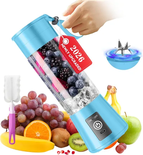 Miniatura 10 de Cordless Portable Personal Size Blender - Mini Blender Make Smoothies and Shakes, 380Ml BPA Free Travel Cup, Powerful Blending Suit in