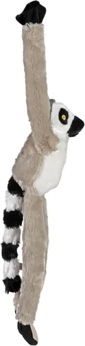 Miniatura 5 de Wild Republic Ecokins - Lémur colgante con cola de anillo, animal de peluche, 22 pulgadas, regalo para niños, juguete de peluche, hecho de botellas