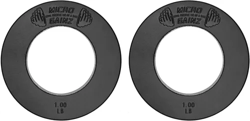 Miniatura 8 de Micro Gainz Calibrated Fractional Weight Plate Set of 2 Plates, Choose Set (.25LB-1.25LB), Designed for Olympic Barbells for Strength Training &