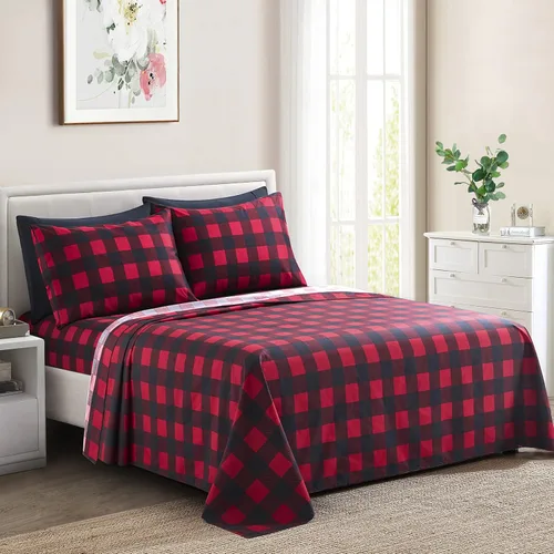 Miniatura 14 de Marina Decoration Ropa de cama ultra suave y sedosa con bolsillo profundo, rayón derivado de bambú para todas las estaciones, juego de sábanas de 6