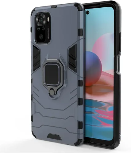 Miniatura 4 de Compatible con Xiaomi Mi Redmi Note 10, Redmi Note 10S, soporte de anillo de metal a prueba de golpes