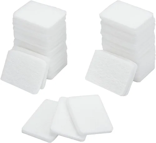 Miniatura 10 de PH PandaHall 100 almohadillas de repuesto sin perfume de 1.1 x 0.8 pulgadas, almohadillas de aroma sin perfume, almohadillas difusoras de aceite