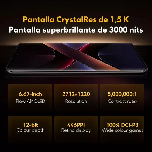 Miniatura 5 de Xiaomi Poco X7 5G + 4G LTE (para Tmobile Mint Tello & Global) (256 GB + 8 GB) Ai Curvo 6.67" 50MP Triple Cam NFC Dual sim Desbloqueado