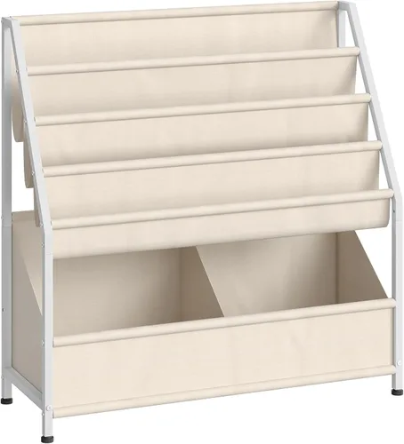 Miniatura 9 de CHOEZON Estantería para niños, estantería de 4 niveles para niños, organizador de almacenamiento de libros y juguetes de gran capacidad, estante