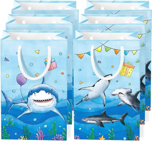Miniatura 13 de WERNNSAI Bolsas de recuerdo de fiesta de videojuegos – 16 piezas de decoración de cumpleaños de juegos azules, bolsas de regalo, suministros