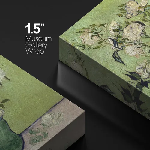 Miniatura 5 de Lienzo decorativo para pared, diseño de Van Gogh 32. Lirios y rosas