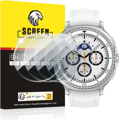Miniatura 13 de SPGUARD Paquete de 4 protectores de pantalla para Samsung Galaxy Watch 7 de 1.575 pulgadas (1.575 in), película transparente de vidrio templado