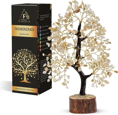 Miniatura 10 de FASHIONZAADI Árbol de la vida de 7 chakras, cristales y piedras curativas, regalos de cumpleaños para mujeres, árbol de cristal para energía