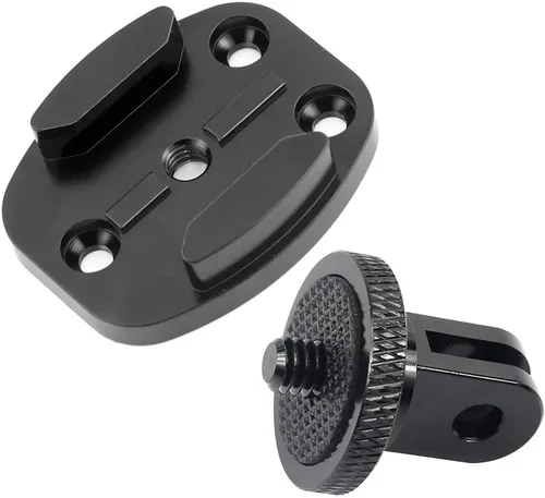 Miniatura 10 de Soporte de trípode de liberación rápida CNC de aluminio con interfaz base de hebilla de adaptador de 1/4 compatible con Hero 13/12/11, OSMO 360, ONE