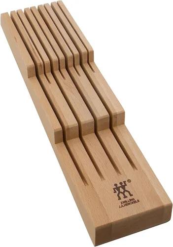 ZWILLING Organizador de cuchillos para cajón, 8 ranuras, de madera de haya beechwood