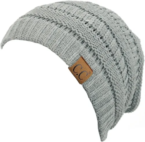 Miniatura 113 de C.C Trendy Warm Chunky Soft Stretch Cable Knit Beanie
