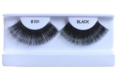 Miniatura 31 de 100 pares de pestañas postizas 100% cabello humano negro natural #747S Negro-747S