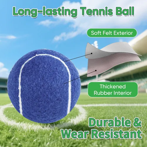 Miniatura 4 de Pelotas de tenis 3/4 – Pelotas de entrenamiento y práctica de alta elasticidad para principiantes, bolas de colores duraderas de alta visibilidad