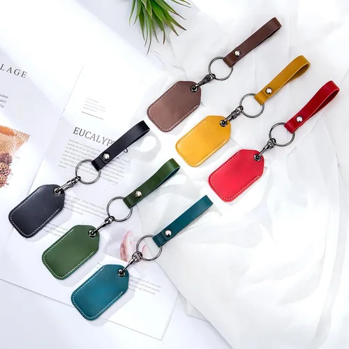Miniatura 3 de Access Card Holder Leather Air Tag Holder RFID Key Fob Bag Key Chains NFC Smart Key Tag Card