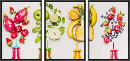 Miniatura 107 de wall26 Lienzo enmarcado para pared, juego de arte de hierbas, verduras y condimentos en madera, alimentos, fotografía cultural, realismo, paisaje