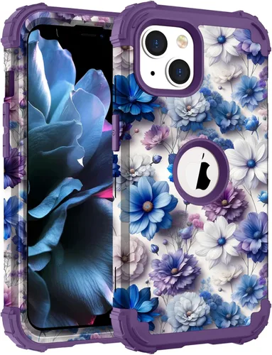 Miniatura 83 de Hocase Funda para iPhone SE 2022/2020, resistente a prueba de golpes, de plástico duro+goma de silicona, funda protectora híbrida para iPhone SE