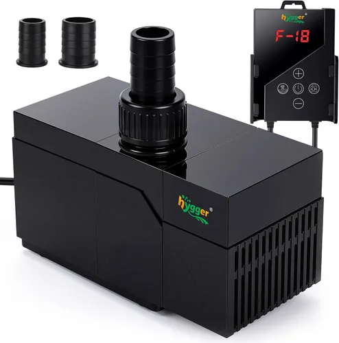Miniatura 8 de hygger Bomba de acuario CC de 800 GPH con controlador, bomba de agua sumergible ultra silenciosa de 24 V, bomba de retorno de elevación de 12.5 pies