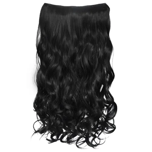 Miniatura 8 de REECHO Extensiones de cabello rubio, extensiones de una pieza con clip de 20" para mujer, extensiones de cabello sintético suave y natural con ondas