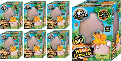 JA-RU Juguetes Gigantes de Huevos de Dinosaurio que Crecen (6 Huevos) Juguetes Mágicos de Sorpresa que Eclosionan para Niños. Eclosiona y Crece en