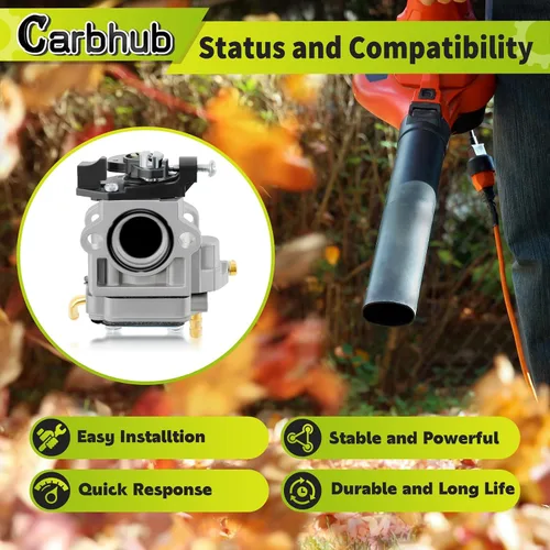 Miniatura 2 de Carbhub Carburador para Echo PB-770 PB-770H PB-770T Soplador de Mochila Reemplaza Walbro WYK-406 WYK-406-1 WYK-345-1 Echo A021001870 A021003940