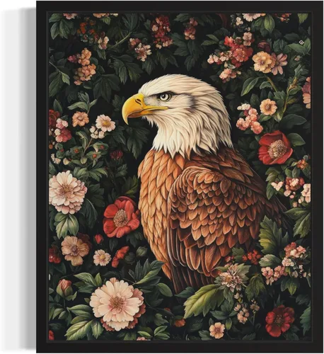 Miniatura 19 de Póster de Arte de Luna Llena, Estilo William Morris Retro de Mediados de Siglo Botánico Victoriano Academia Oscura Decoración Gótica Galería 10a