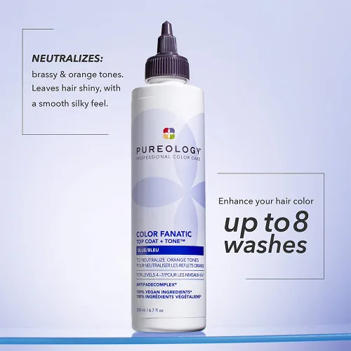 Miniatura 4 de Pureology Color Fanatic Top Coat + Tone - Mantiene el tratamiento del color del cabello, suaviza, restaura la vitalidad y añade brillo