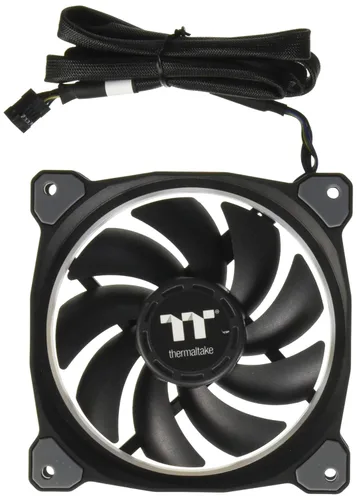 Thermaltake Riing Plus 12 RGB TT Premium Edition 4.724 in Circular habilitado por software 12 LED RGB Riing Case/ventilador de radiador - Paquete