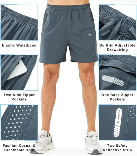 Miniatura 3 de NORTHYARD - Pantalones cortos deportivos para correr para hombres, ligeros, de secado rápido, 7, 5 o 9 pulgadas, para senderismo, deportes, gimnasio
