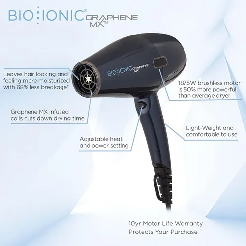 Miniatura 8 de BIO IONIC Secador MX de grafeno, 1 ct.