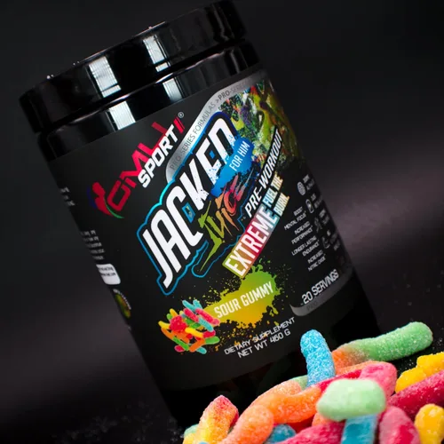 Miniatura 4 de GMU SPORT Jacked Juice Pre Entrenamiento Bombas de energía explosiva, enfoque y músculo 0.28 oz de malato de citrulina, 0.11 onzas de creatina
