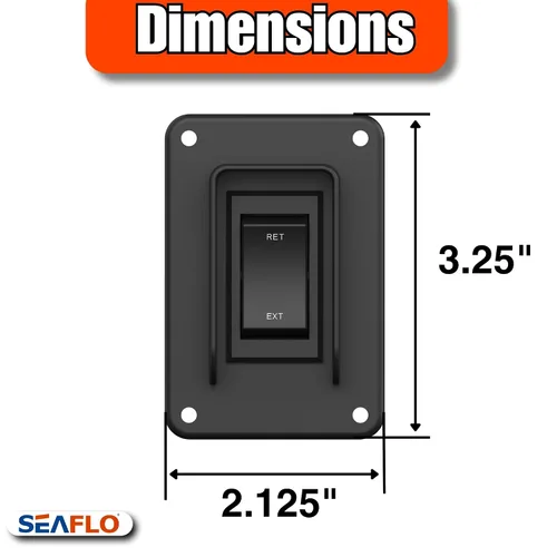 Miniatura 9 de SEAFLO Interruptor de balancín de potencia con interruptor de gato estabilizador, máximo 30 amperios, 12 V/24 V, extensión retráctil, arnés