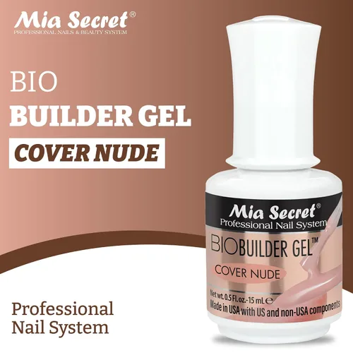Miniatura 2 de Mia Secret Professional Nail System Bio Builder Gel Polish - 0.5 onzas líquidas (cubierta nude)
