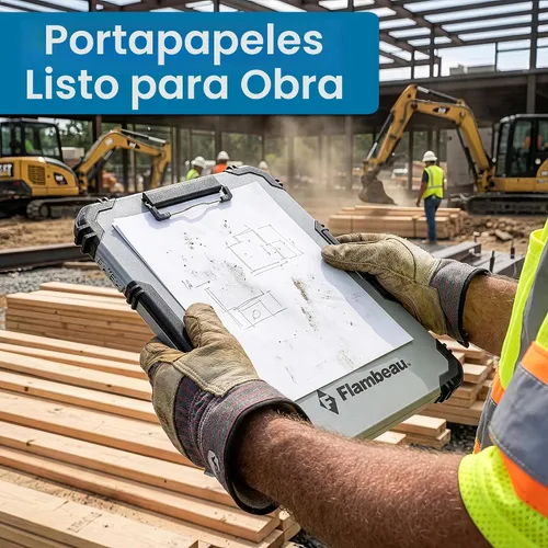 Miniatura 4 de Flambeau Portapapeles de contratista de alta resistencia, organizador de almacenamiento portátil para papeles, recibos y formularios Uso