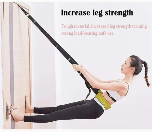 Miniatura 7 de Correa de estiramiento de yoga, fitness, correa de estiramiento de flexibilidad de puerta, mejora la flexibilidad de la pierna, cintura y espalda