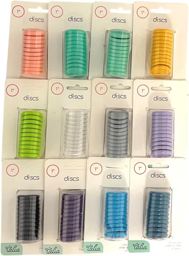 Talia Cuaderno de discos - Discos (surtido de 12 unidades, 1 pulgada)