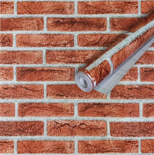 Miniatura 11 de Papel tapiz de piedra de ladrillo, papel adhesivo autoadhesivo para despegar y pegar, cubierta de pared de roca vintage para dormitorio, lavandería