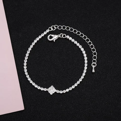 Miniatura 3 de HONGLU Elegant Bridal Crystal Necklace Earrings Bracelet Set Wedding Jewelry Sets Choker Necklace Prom Formal Costume Accessories for Bride