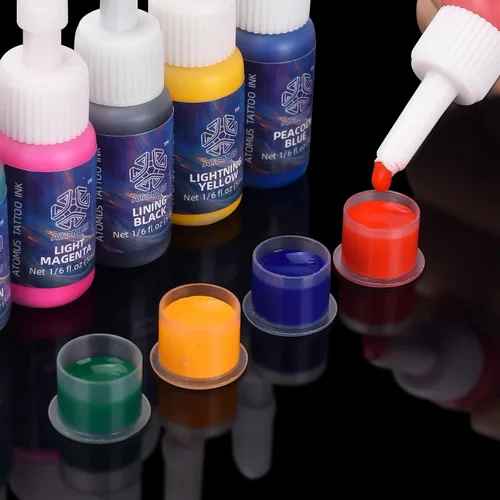 Miniatura 8 de ATOMUS Kit de tinta de tatuaje, juego de pigmentos de tatuaje, pigmento de tinta de tatuaje de plantas naturales, pigmento permanente para tatuajes
