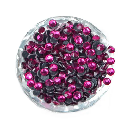 Miniatura 50 de LPBeads 10000 unidades de diamantes termoadhesivos SS6 amatista con parte trasera plana, gemas de diamantes de imitación de cristal redondas
