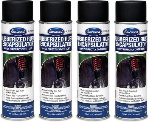 Miniatura 6 de Eastwood Encapsulador de óxido negro cauchutado 15 oz en aerosol Previene el óxido y la corrosión Fórmula con epoxi BAJO en COV